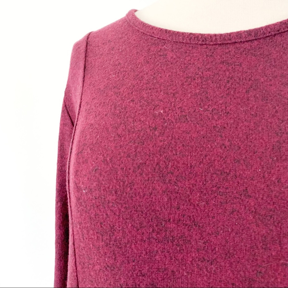 Maroon Sweater Dress - Picture 6 of 12